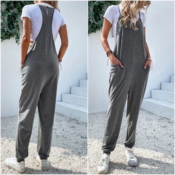 Boho Casual Cami Capri Jumper Jumpsuit - Picture 7 of 9
